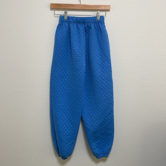 Princess Polly Blue Quilted Sweatpants Size 2 - Picture 5 of 6